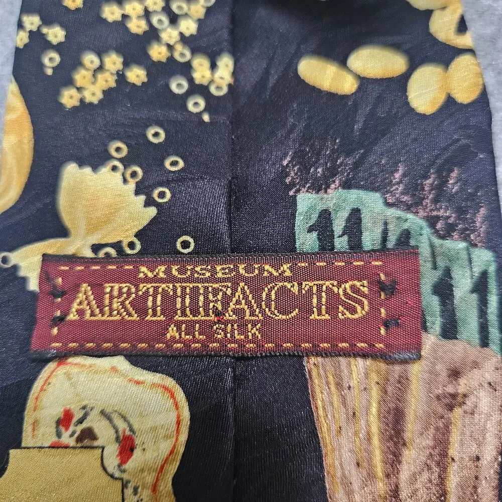 Vintage Museum Artifacts 100% Silk Tie – The Pasta Baker Italy 1885 –  4